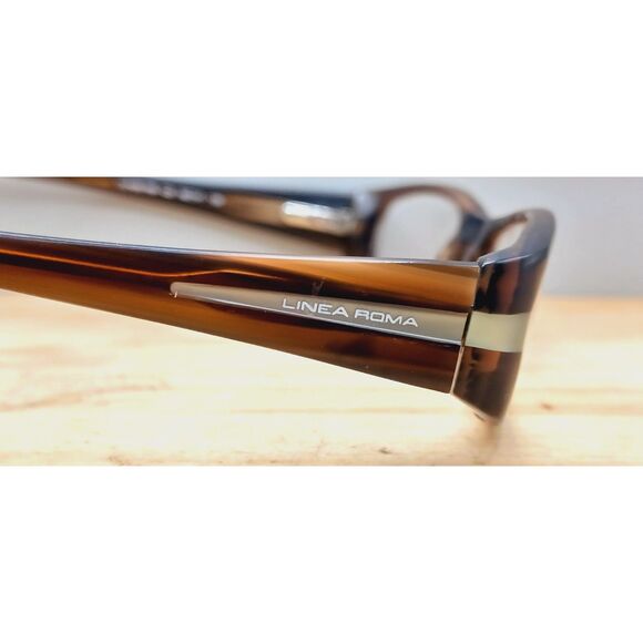 Linea Roma Eyewear Class 166 C2 50-17-135 Brown Eyeglasses Frames - Picture 3 of 15